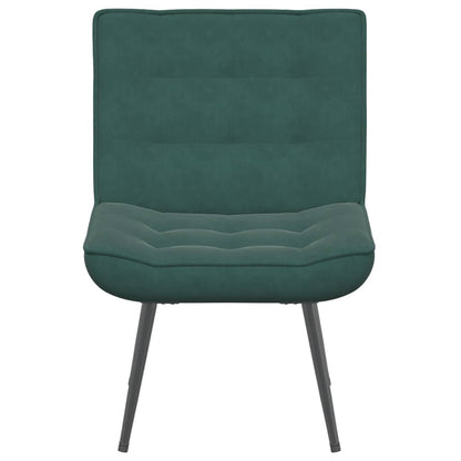 Cadeira de relaxamento 64x74x84 cm veludo verde-escuro