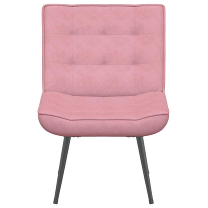 Cadeira de relaxamento 64x74x84 cm veludo rosa