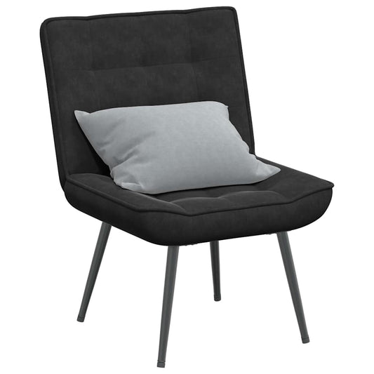 Cadeira de descanso 64x74x84 cm veludo preto