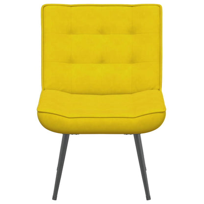 Cadeira de relaxamento 64x74x84 cm veludo amarelo