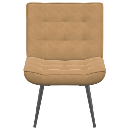 Cadeira de relaxamento 64x74x84 cm veludo castanho