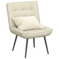 Cadeira de relaxamento creme 64x74x84 cm veludo