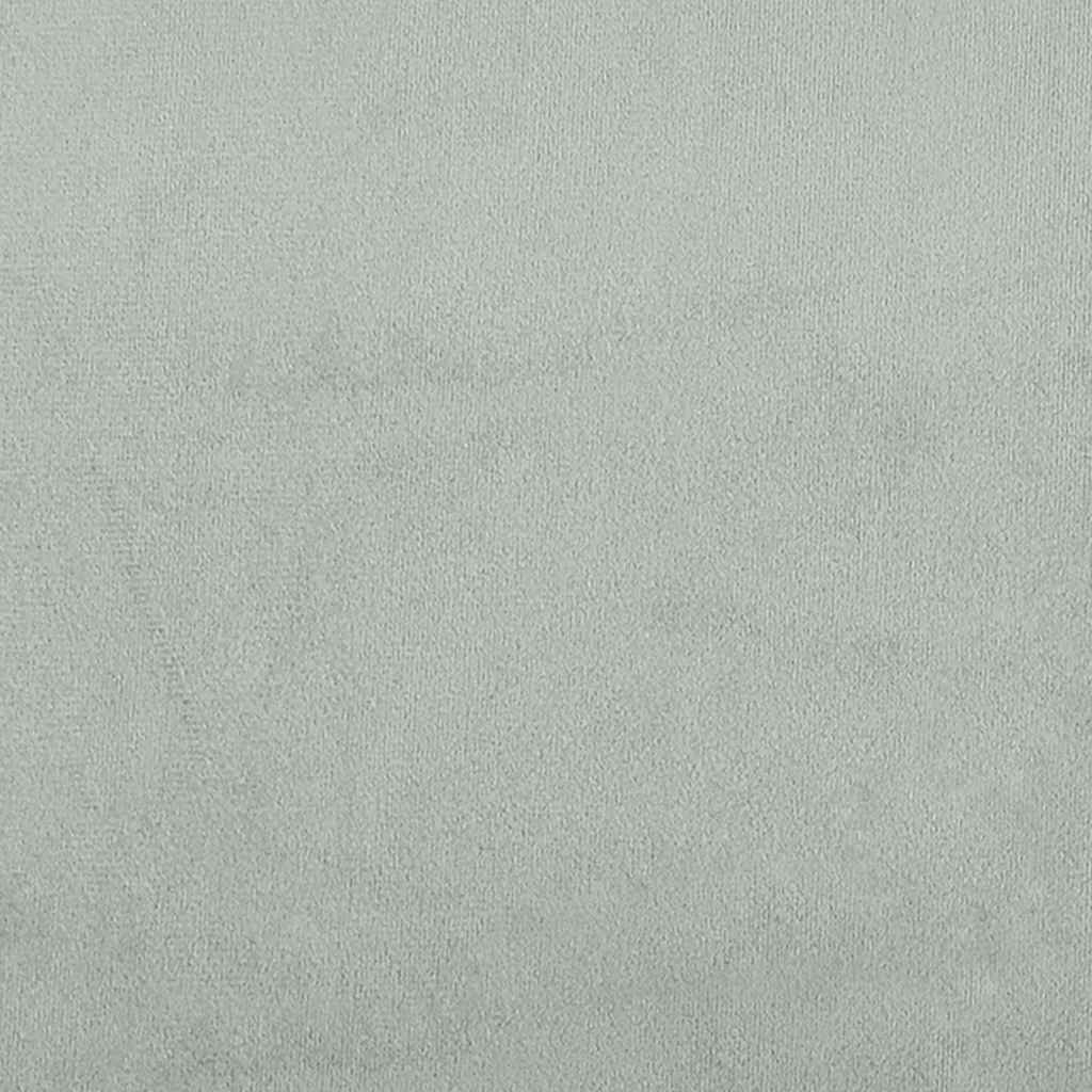 Banco 110x74x84 cm veludo cinzento-claro