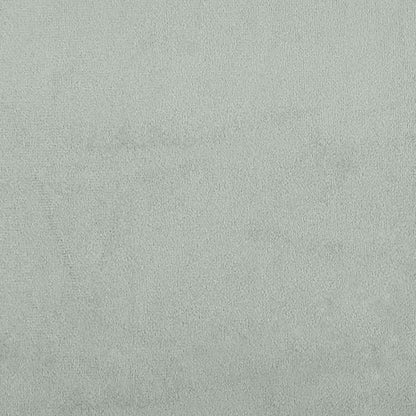 Banco 110x74x84 cm veludo cinzento-claro