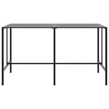 Mesa de bar 200x100x110 cm aço revestido a pó preto