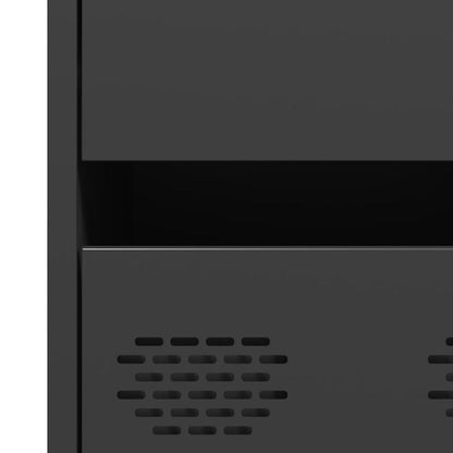 Móvel alto 68x39x101,5 cm aço preto