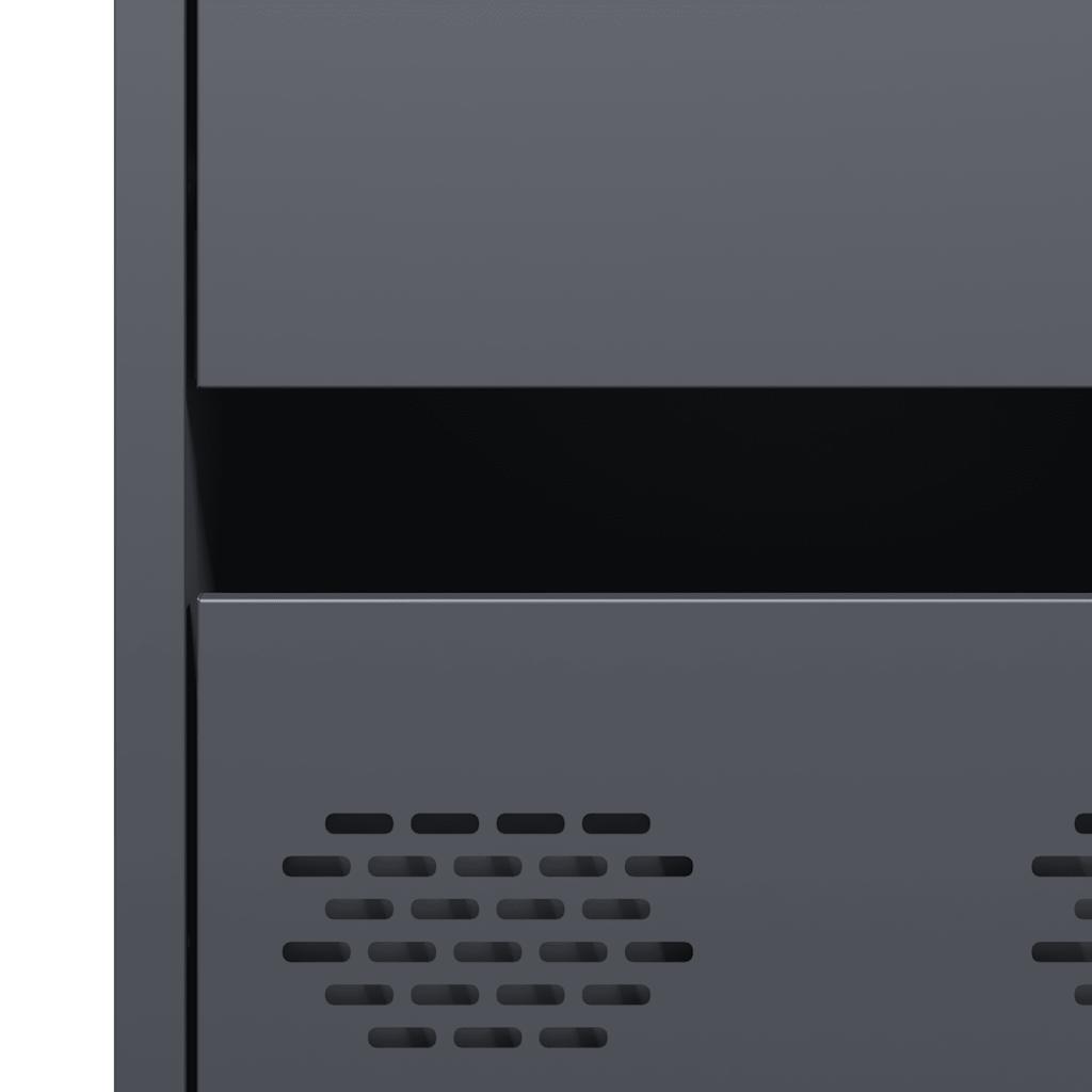 Móvel alto 68x39x101,5 cm aço antracite