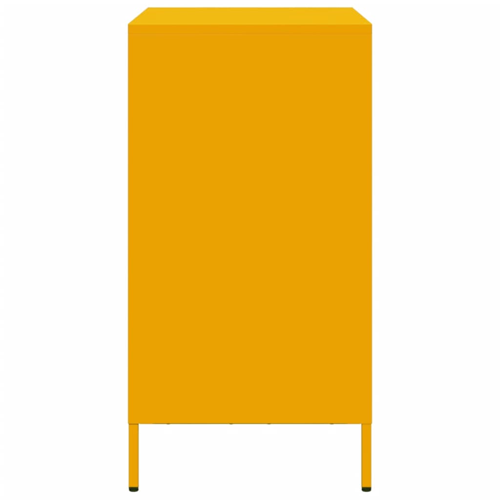 Aparador 68x39x73,5 cm aço laminado a frio amarelo mostarda