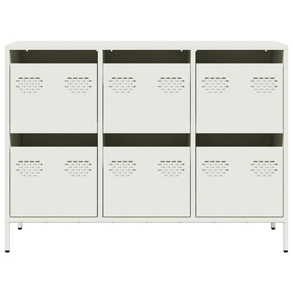 Aparador 101,5x39x73,5 cm aço laminado a frio branco