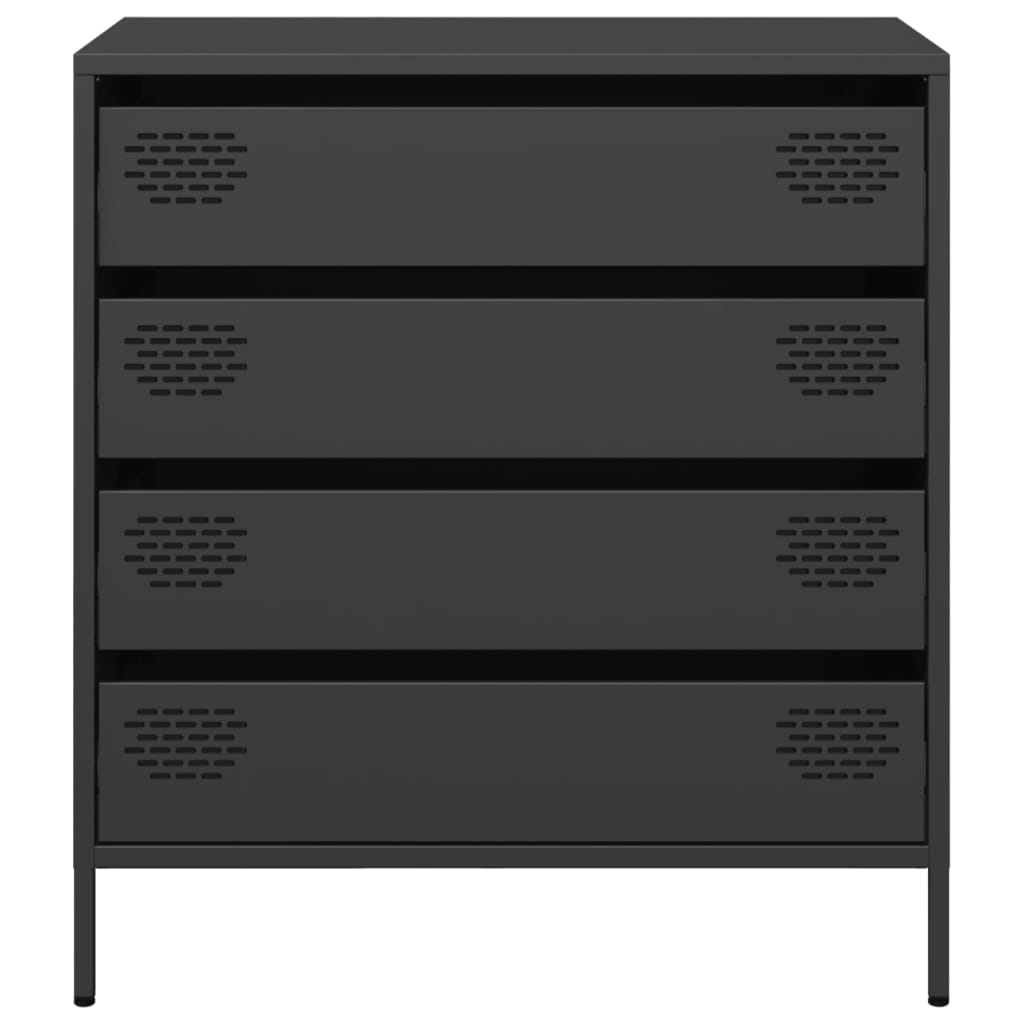 Aparador 68x39x73,5 cm aço laminado a frio preto