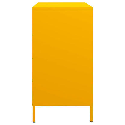 Aparador 68x39x73,5 cm aço laminado a frio amarelo mostarda