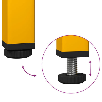 Aparador 68x39x73,5 cm aço laminado a frio amarelo mostarda