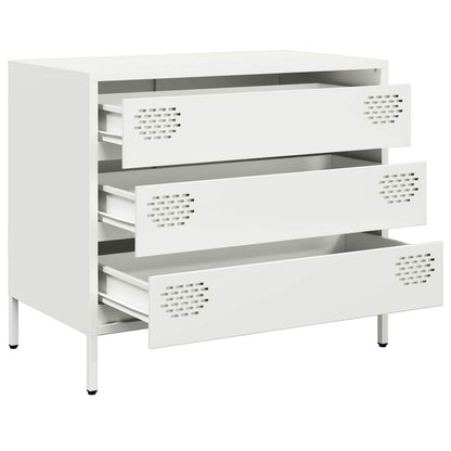 Aparador 68x39x58,5 cm aço laminado a frio branco