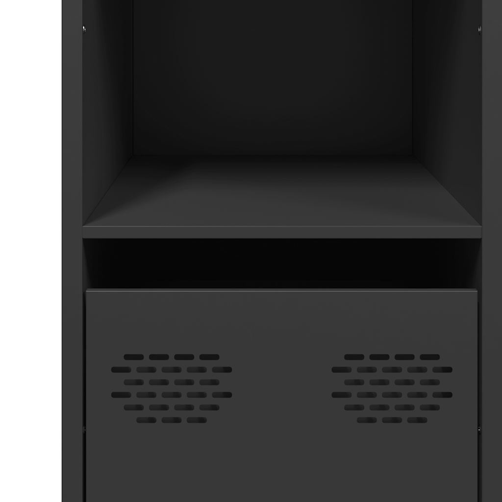 Aparador 101,5x39x73,5 cm aço laminado a frio preto