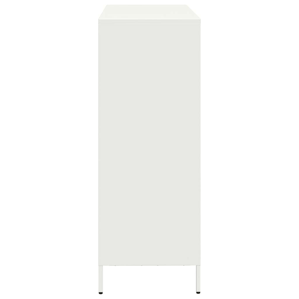 Aparador alto 101,5x39x103,5 cm aço branco