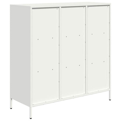Aparador alto 101,5x39x103,5 cm aço branco