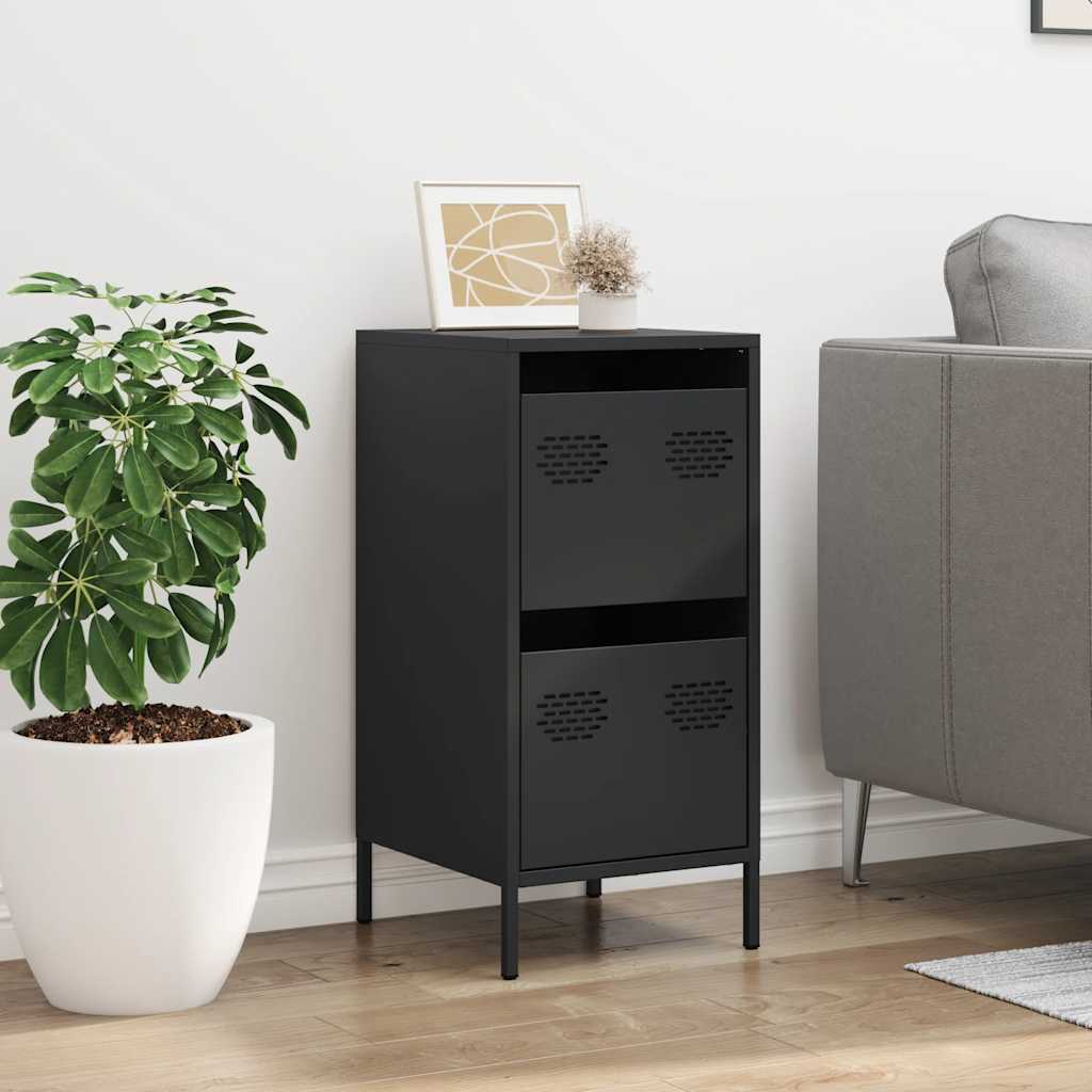 Aparador 35x39x73,5 cm aço laminado a frio preto