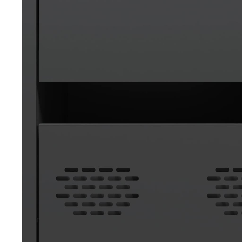 Aparador 35x39x73,5 cm aço laminado a frio preto