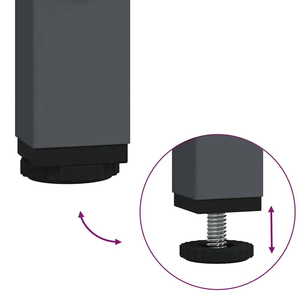 Aparador 35x39x73,5 cm aço laminado a frio antracite