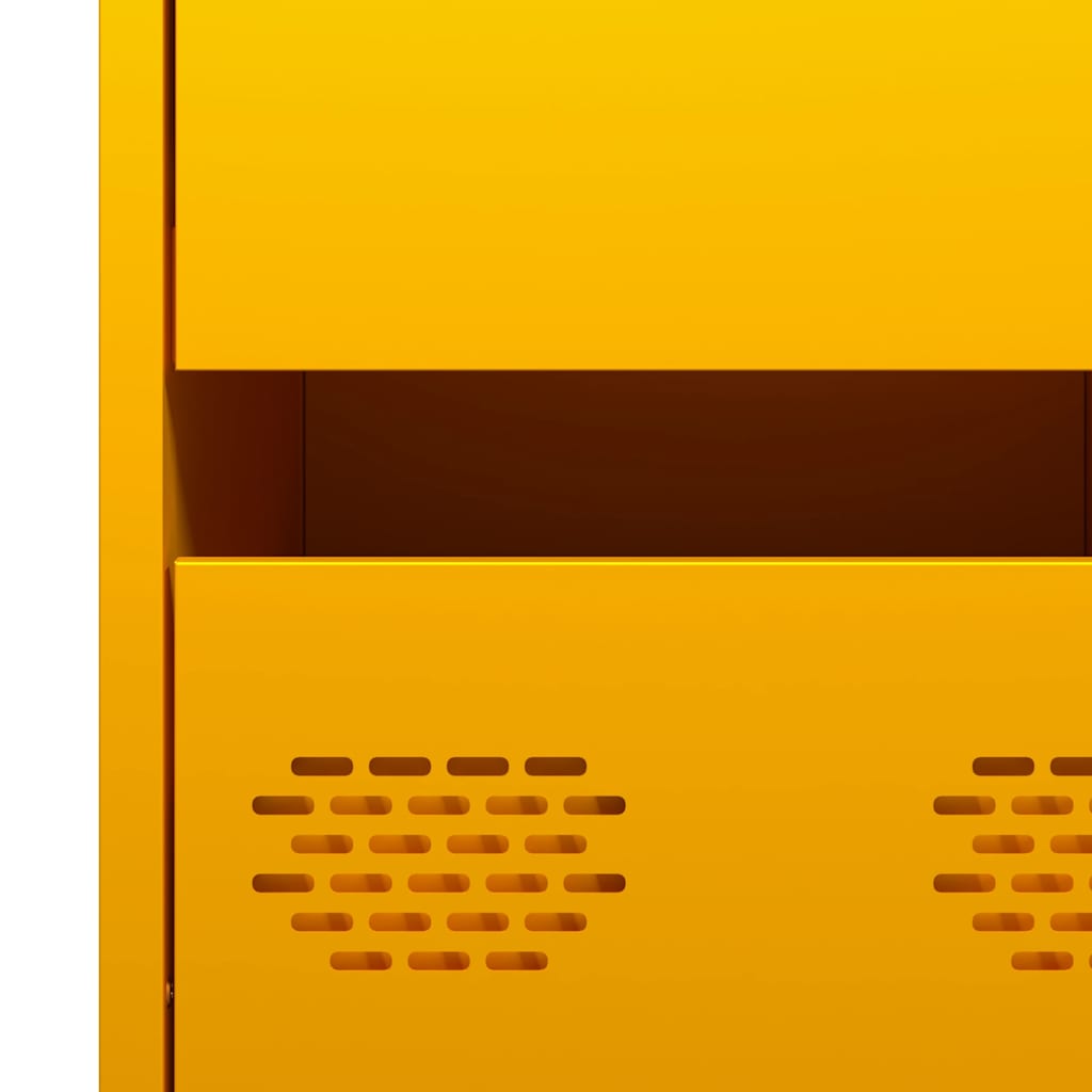 Aparador 35x39x73,5 cm aço laminado a frio amarelo mostarda