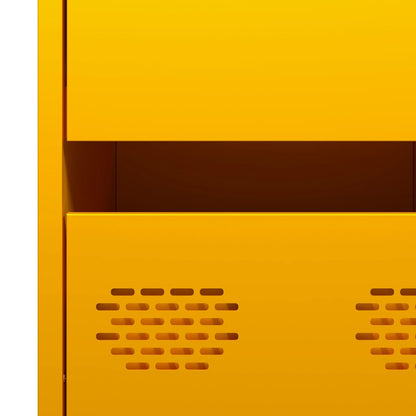 Aparador 35x39x73,5 cm aço laminado a frio amarelo mostarda