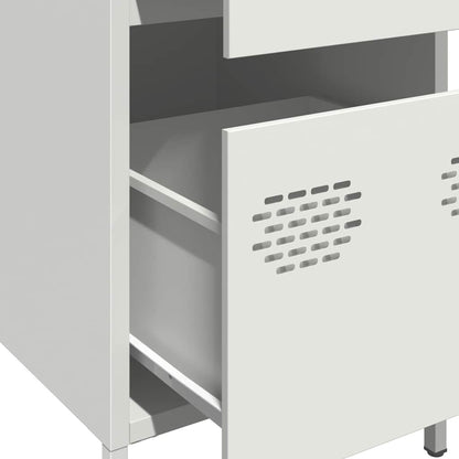 Aparador 35x39x73,5 cm aço laminado a frio branco