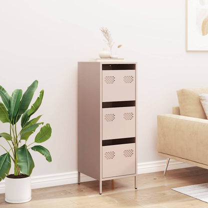 Aparador alto 39x35x103,5 cm aço rosa