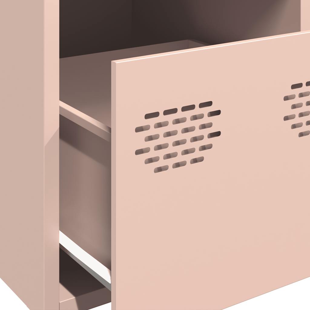 Aparador alto 39x35x103,5 cm aço rosa