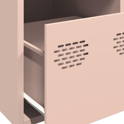 Aparador alto 39x35x103,5 cm aço rosa