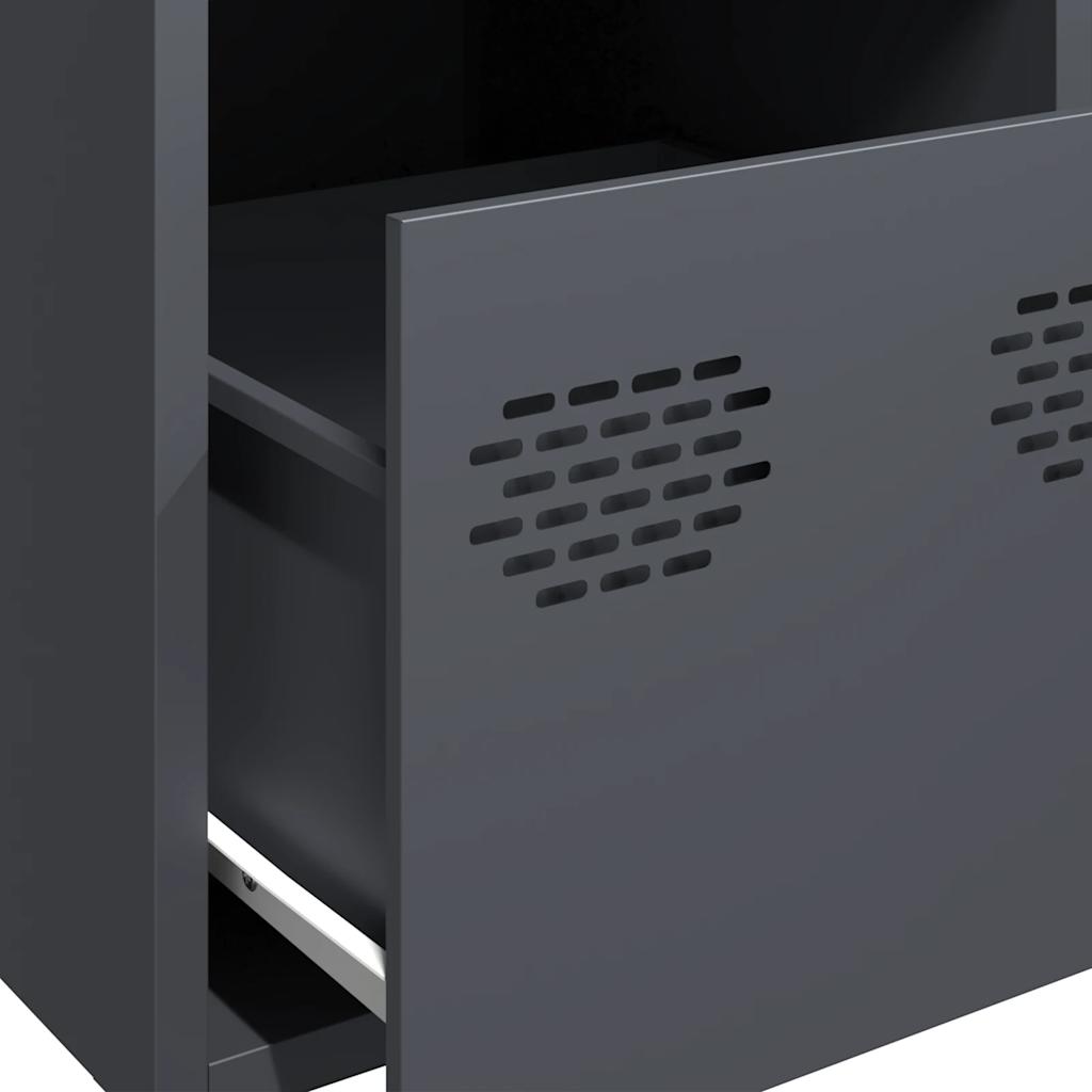 Aparador alto 39x35x103,5 cm aço antracite