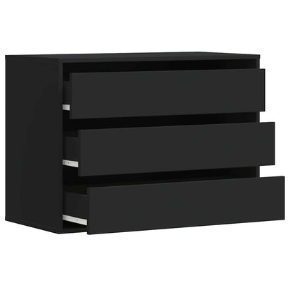 Cómoda 80x41x58 cm derivados de madeira preto