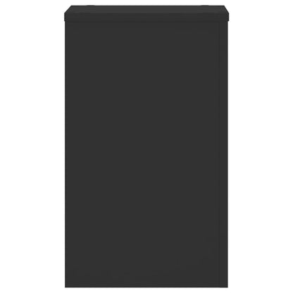 Suportes p/ plantas 2 pcs 30x30x50 cm derivados madeira preto