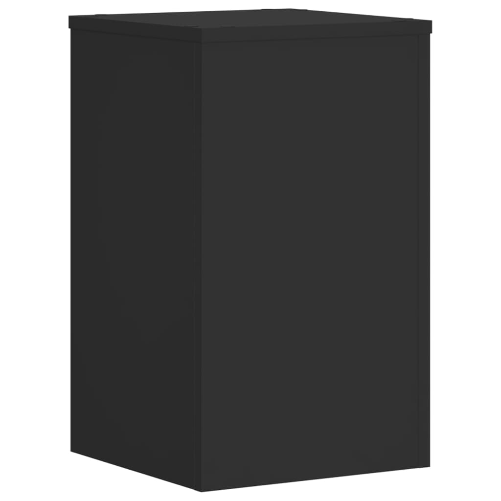 Suportes p/ plantas 2 pcs 30x30x50 cm derivados madeira preto