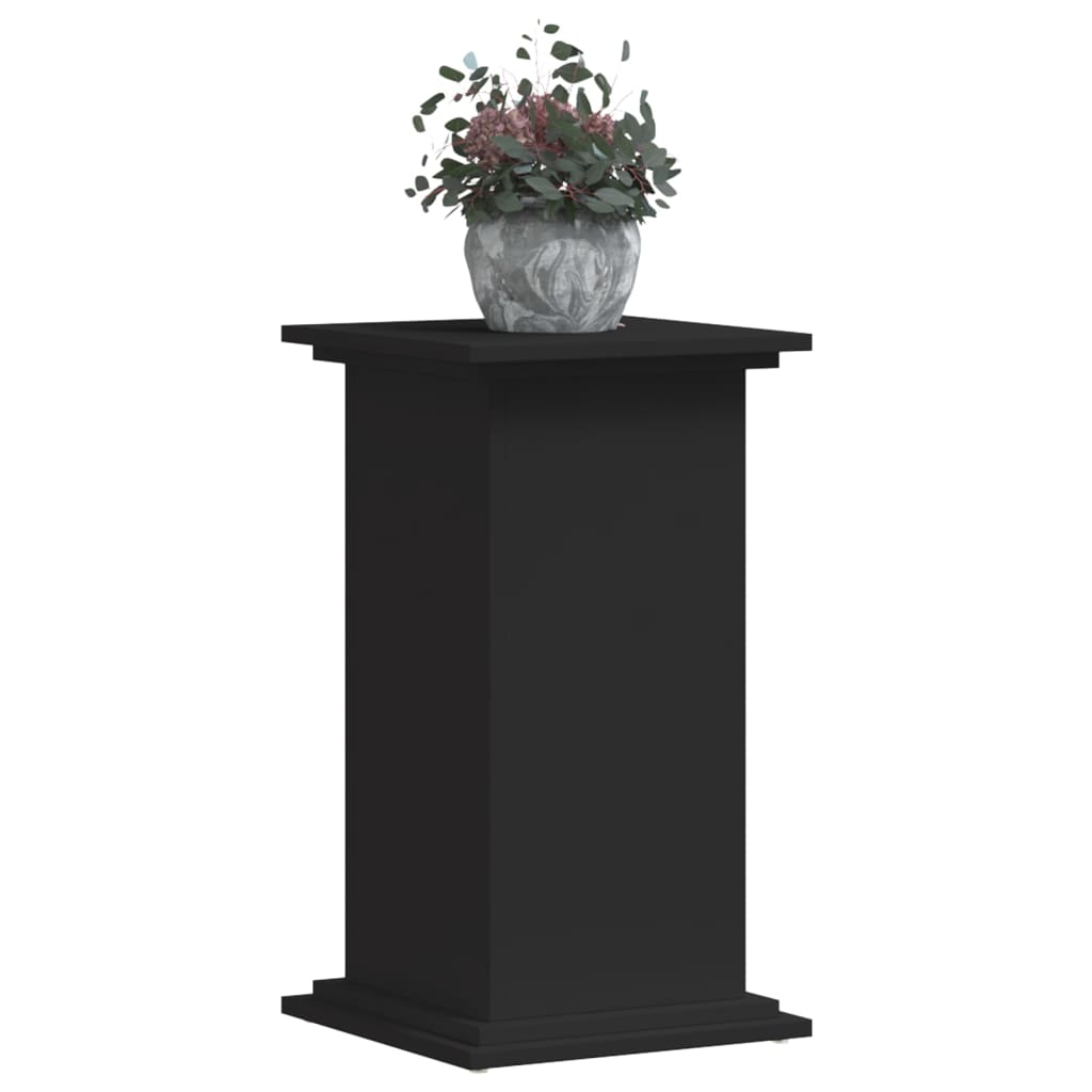 Suporte para plantas 33x33x60 cm derivados de madeira preto