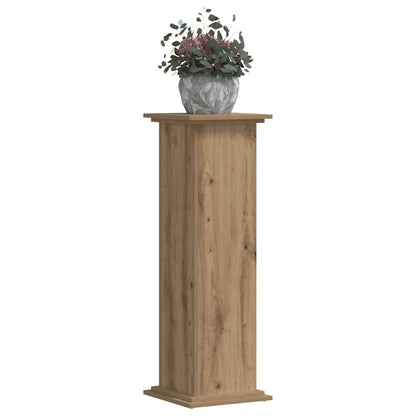 Suporte plantas 33x33x100 cm deriv. madeira carvalho artisiano