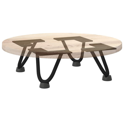 Pernas de grampo para mesa de centro 4 peças pretas 10 cm aço maciço