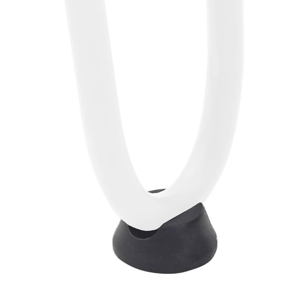Pernas de grampo para mesa de centro 4 peças, branco, 10 cm, aço maciço