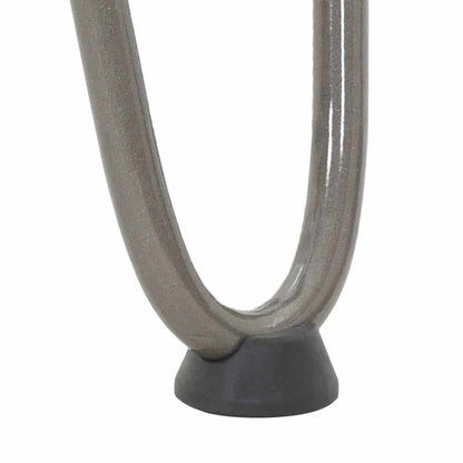 Pernas de grampo para mesa de centro 4 peças Aço natural 20 cm Aço maciço