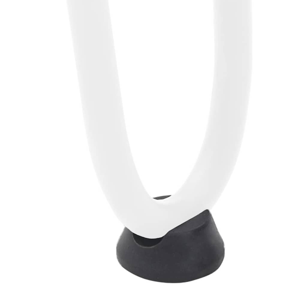 Pernas de grampo para mesa de centro 4 peças, branco, 30 cm, aço maciço