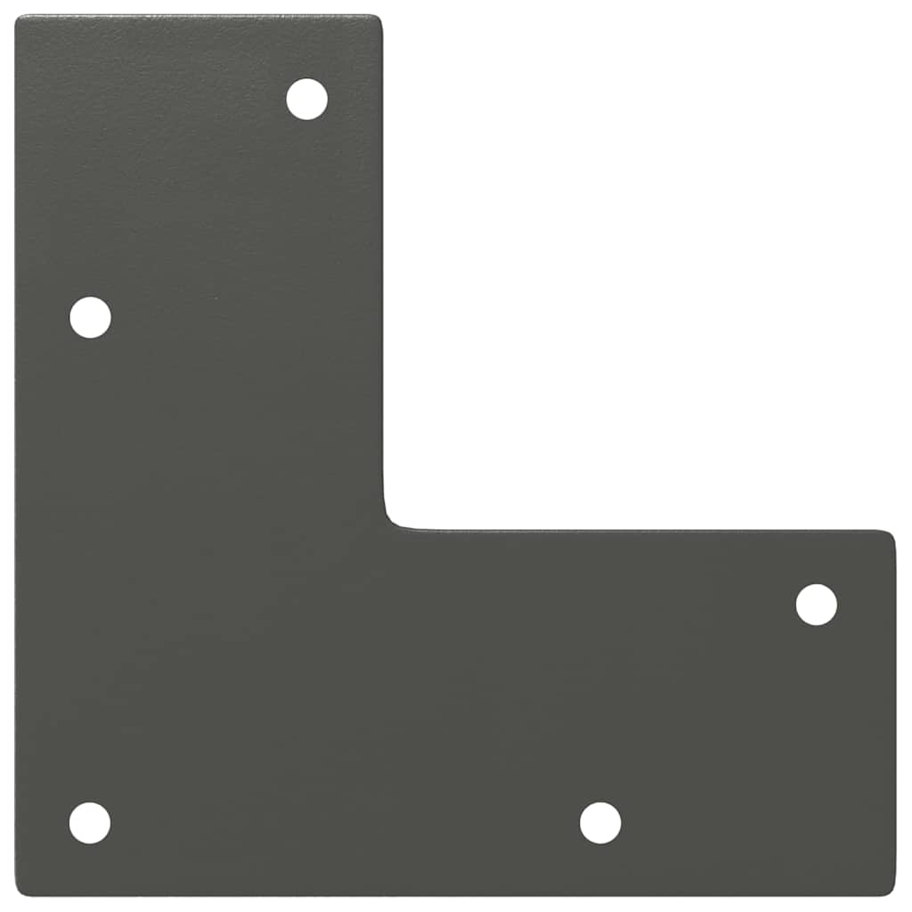 Pernas de grampo para mesa de centro 4 peças antracite 30 cm aço maciço