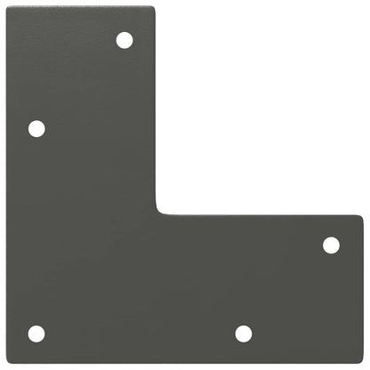 Pernas de grampo para mesa de centro 4 peças antracite 30 cm aço maciço