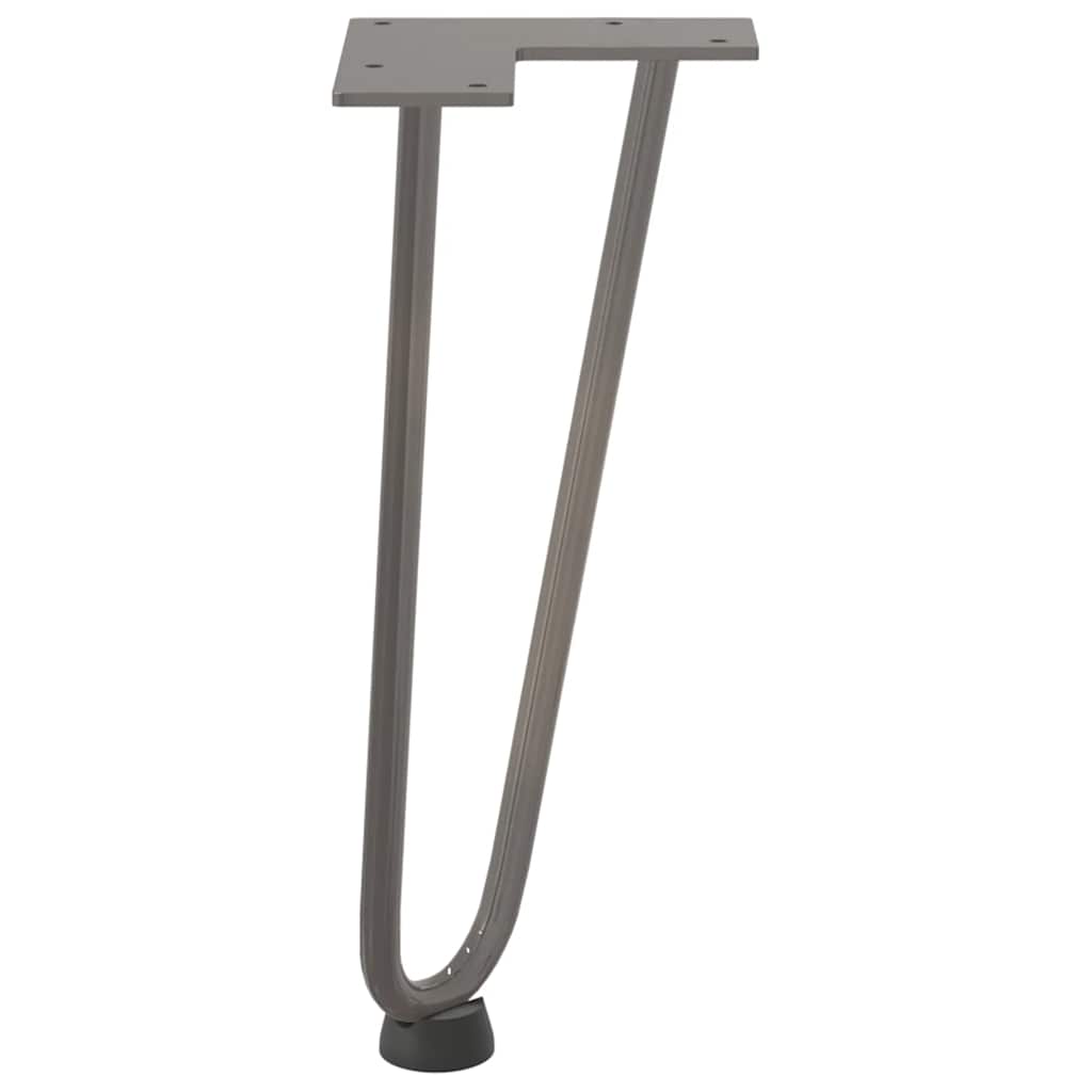 Pernas de grampo para mesa de centro 4 peças Aço natural 30 cm Aço maciço