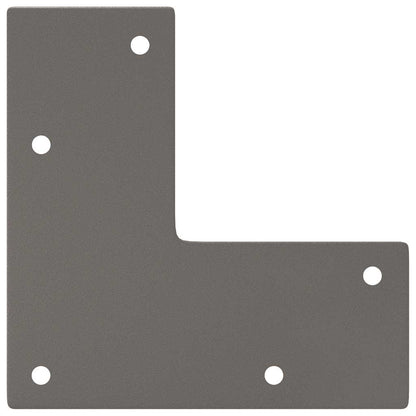 Pernas de grampo para mesa de centro 4 peças Aço natural 30 cm Aço maciço