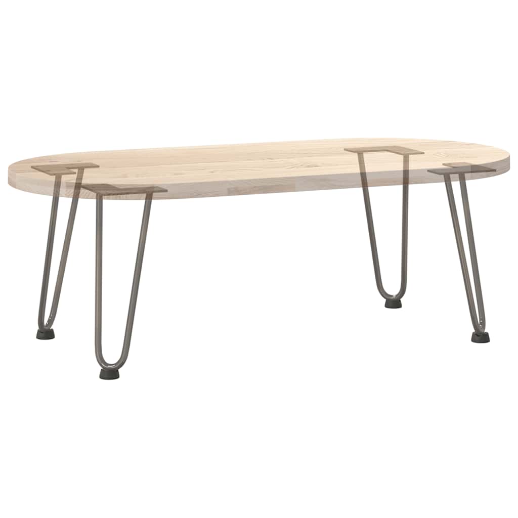 Pernas de grampo para mesa de centro 4 peças Aço natural 30 cm Aço maciço