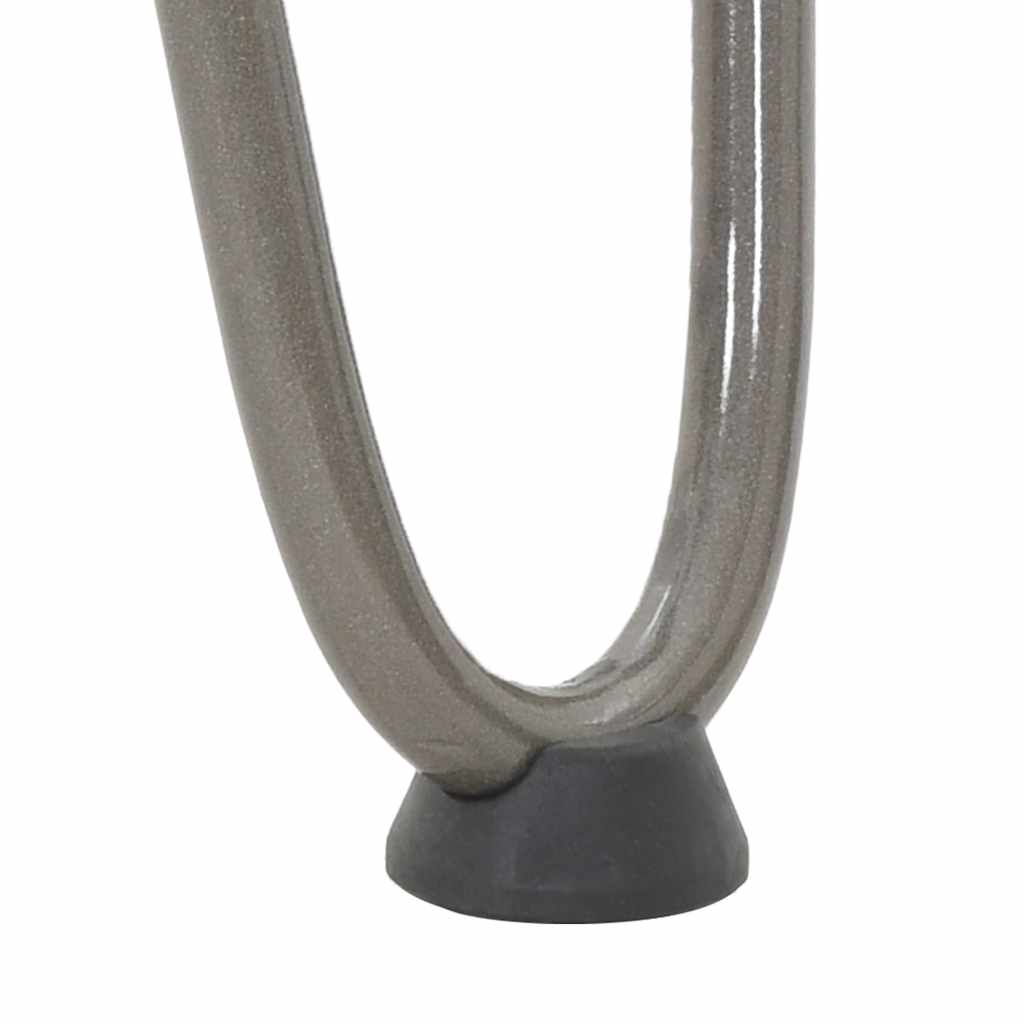 Pernas de grampo para mesa de centro 4 peças Aço natural 30 cm Aço maciço