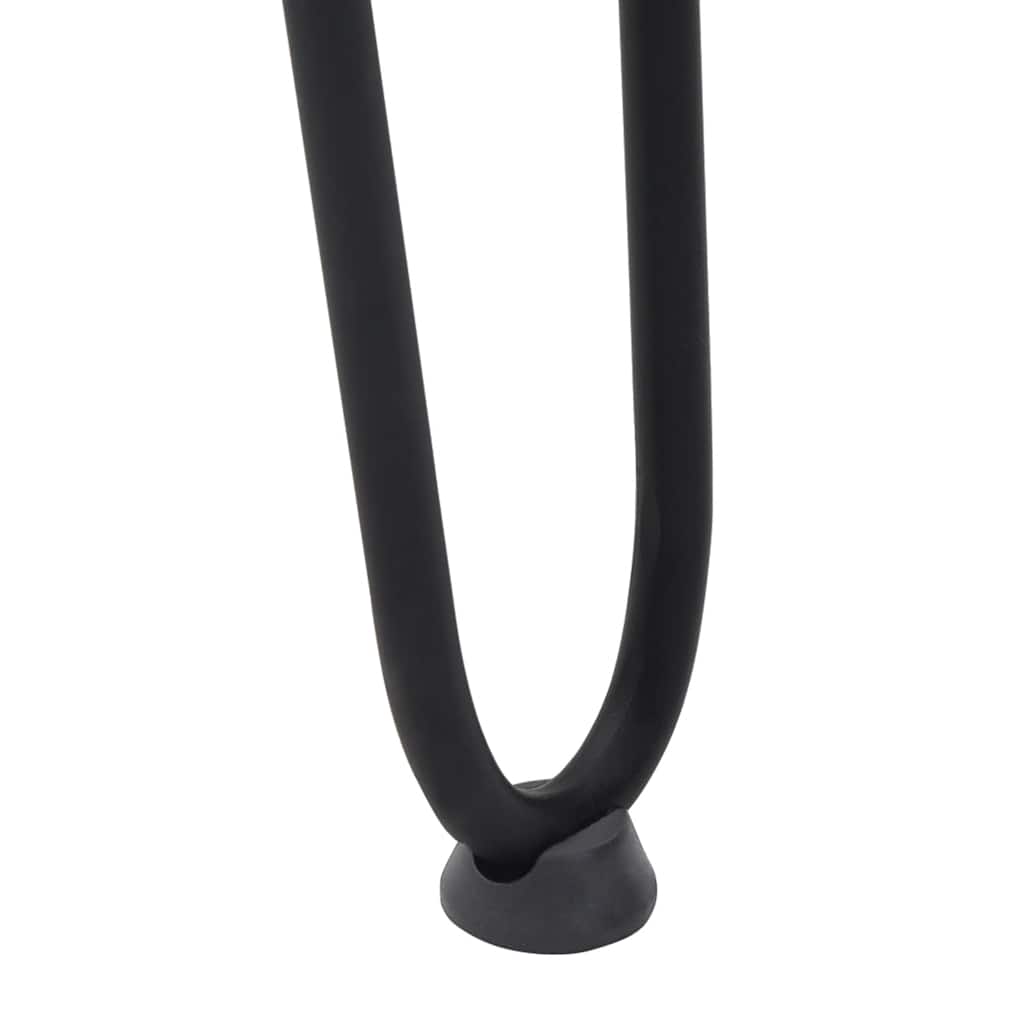 Pernas de grampo para mesa de centro 4 peças pretas 42 cm aço maciço