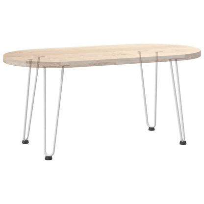 Pernas de grampo para mesa de centro 4 peças, branco, 42 cm, aço maciço