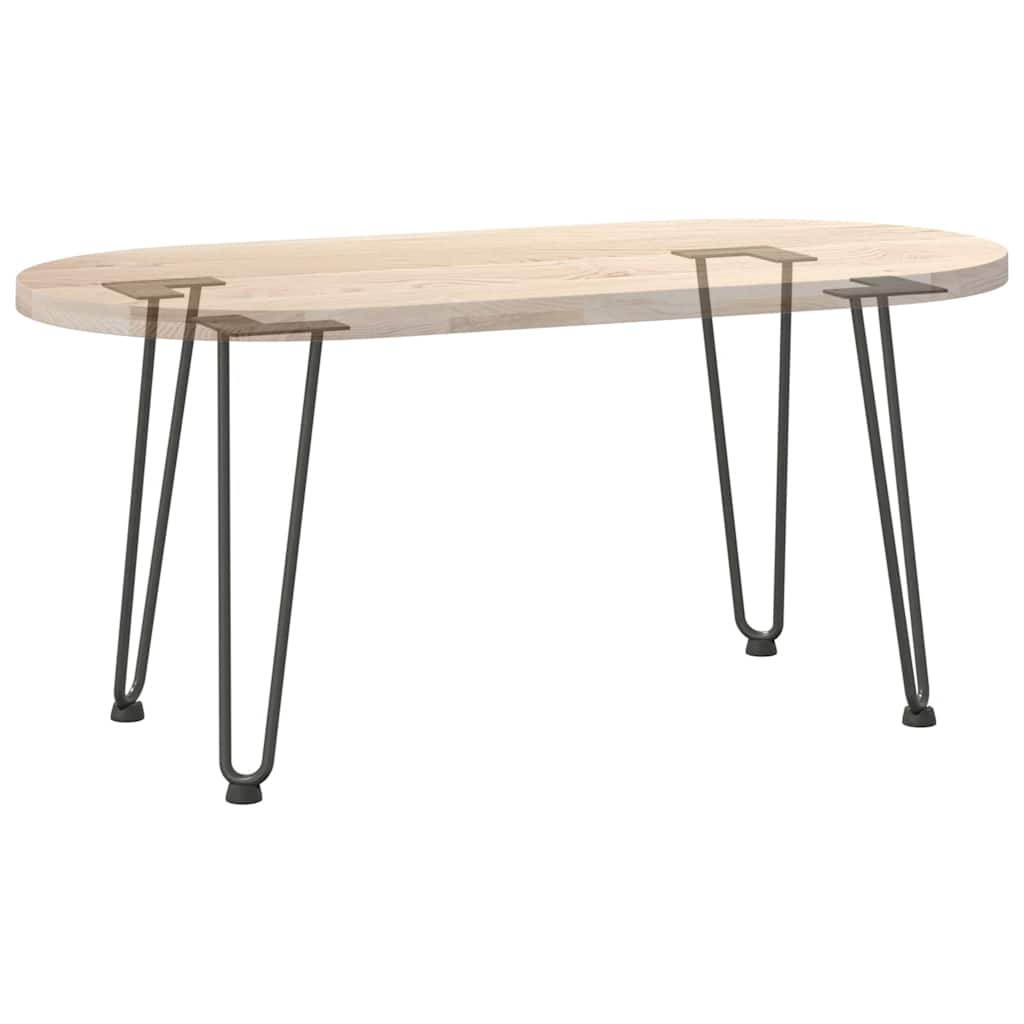 Pernas de grampo para mesa de centro 4 peças antracite 42 cm aço maciço