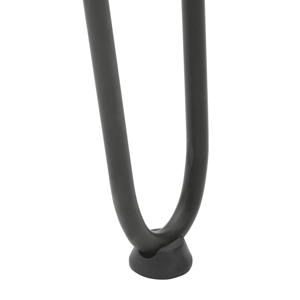 Pernas de grampo para mesa de centro 4 peças antracite 42 cm aço maciço