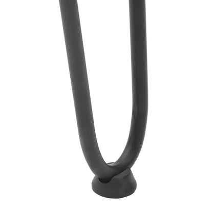 Pernas de grampo para mesa de centro 4 peças antracite 42 cm aço maciço